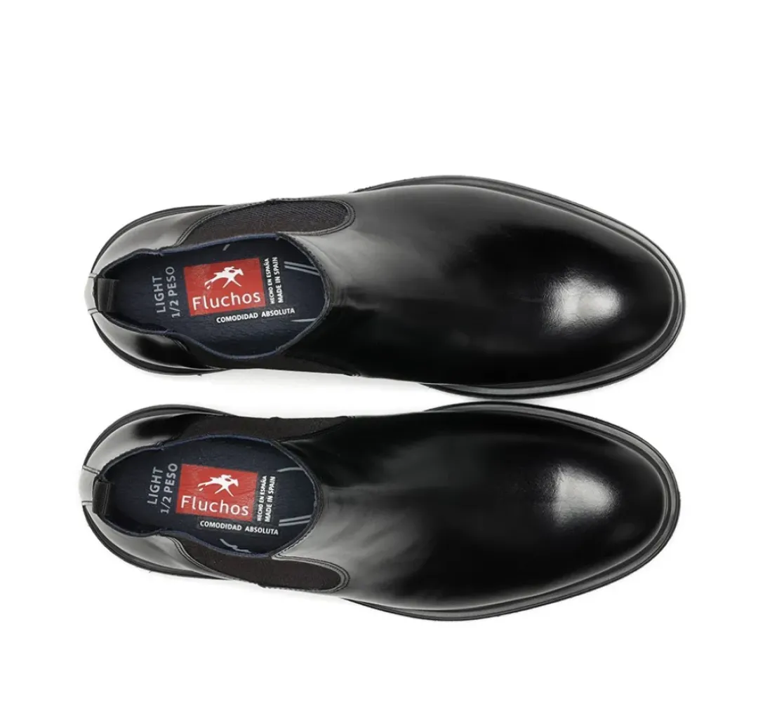 Hombre Fluchos BELGAS F0770 Botín Negro
