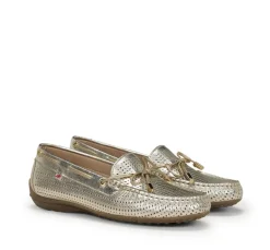 Mujer Fluchos BRUNI F1428 Mocasín Dorado