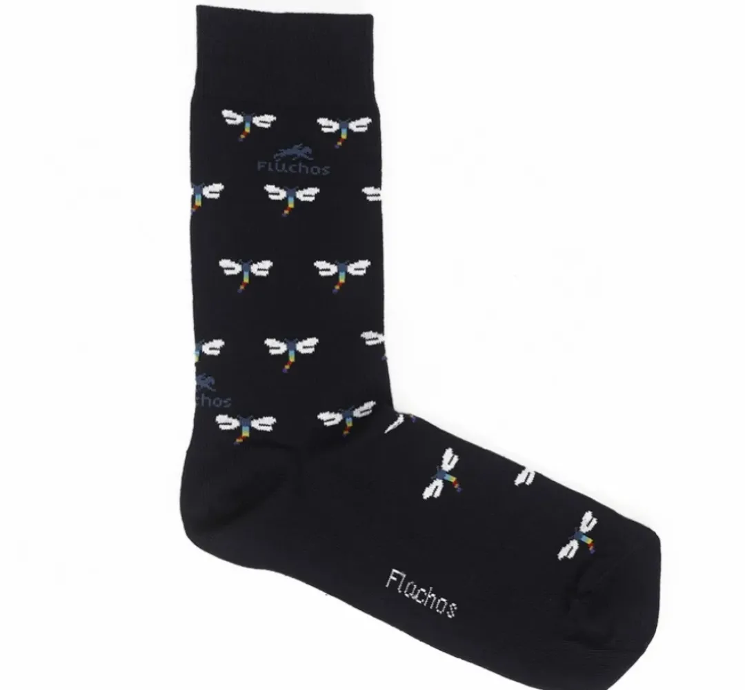Hombre Fluchos CA0009 Calcetines Largos Libelulas