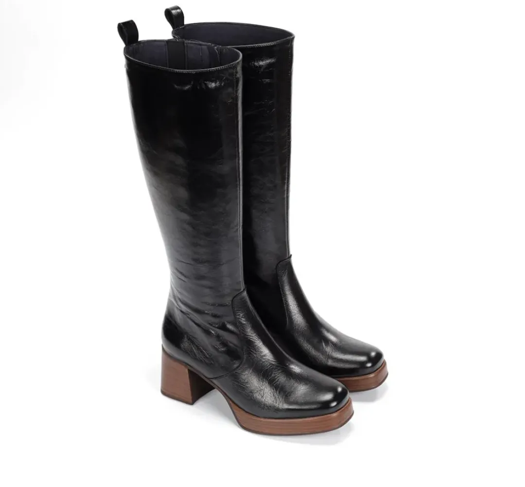 Mujer Fluchos CRISTEL D9339 Bota Negra