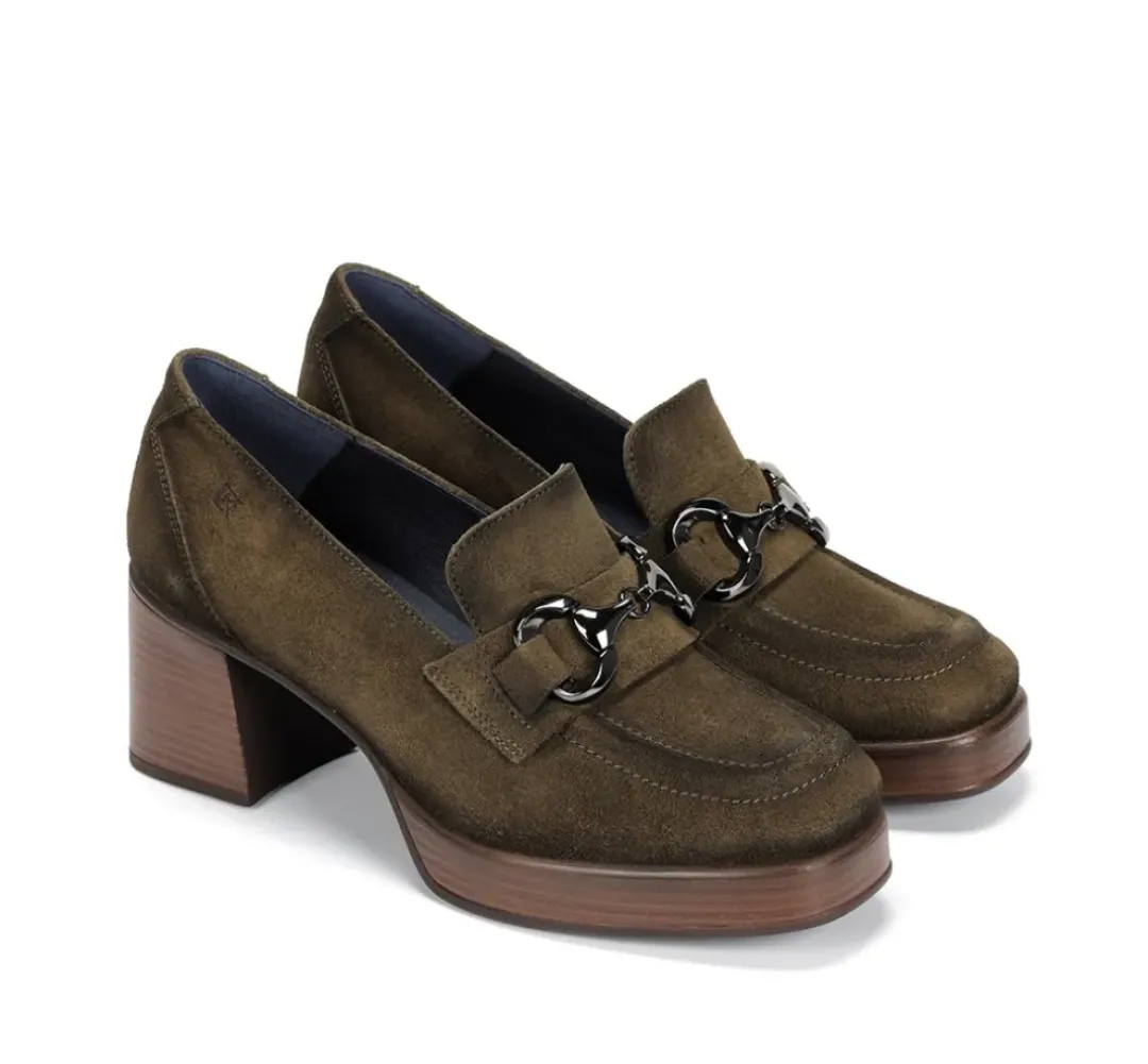 Mujer Fluchos CRISTEL D9155 Mocasín Verde
