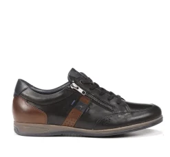 Hombre Fluchos DANIEL F1281 Zapato Con Cordoness Negro