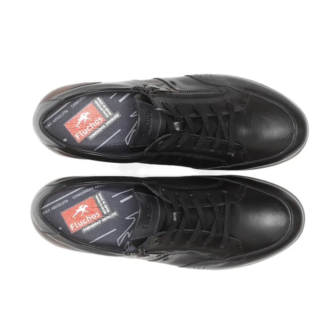 Hombre Fluchos DANIEL F1281 Zapato Con Cordoness Negro