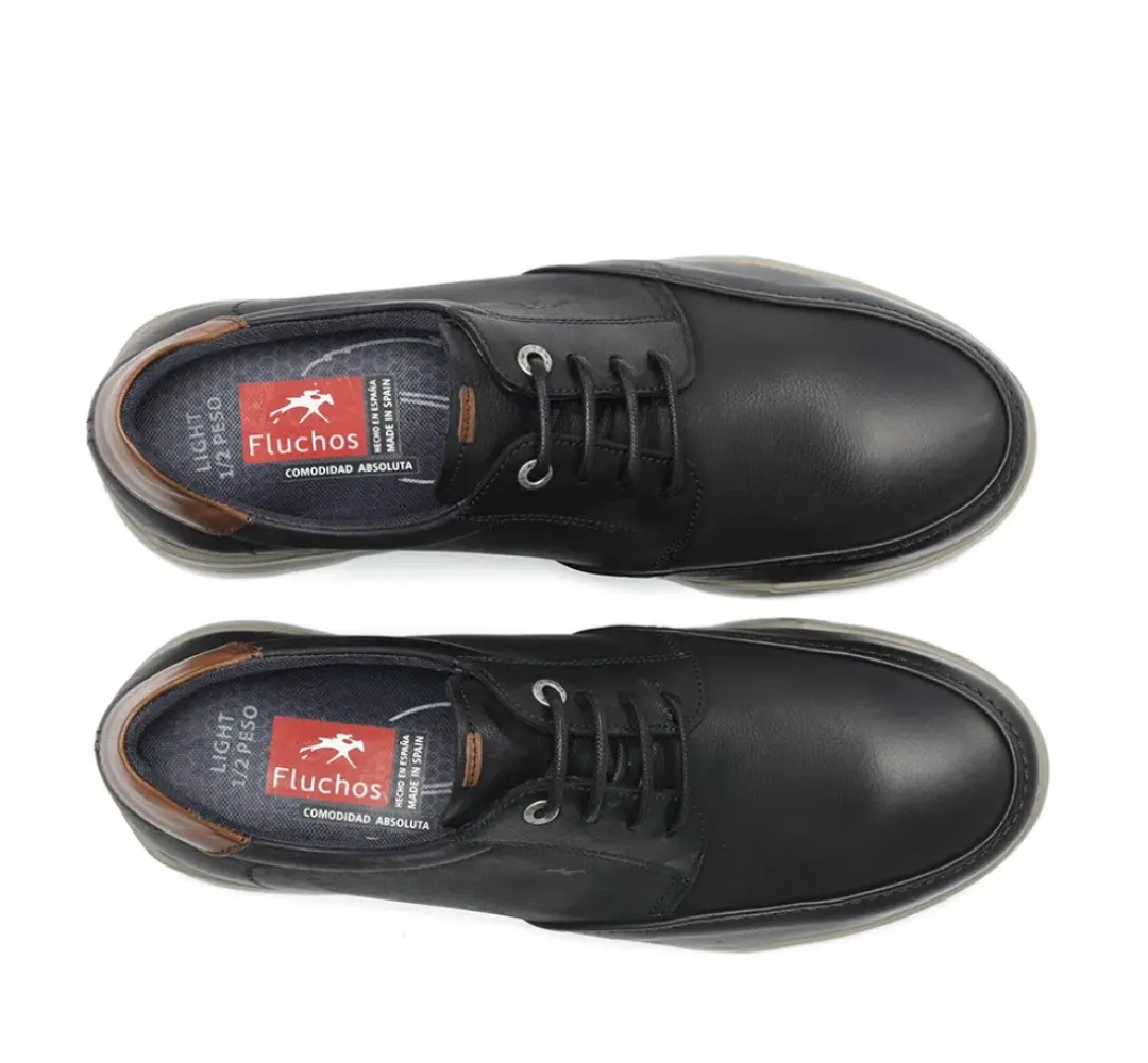 Hombre Fluchos DARYL F1460 Zapato Negro