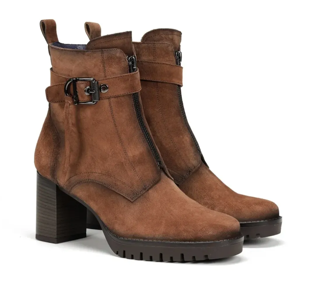 Mujer Fluchos EVIE D9163 Botín Marrón