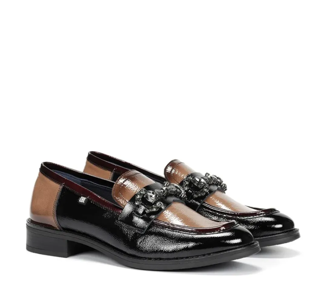 Mujer Fluchos HARVARD D9118 Mocasín Negro