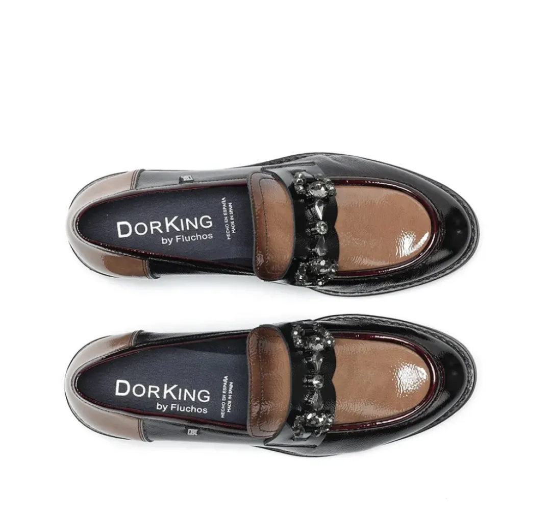 Mujer Fluchos HARVARD D9118 Mocasín Negro