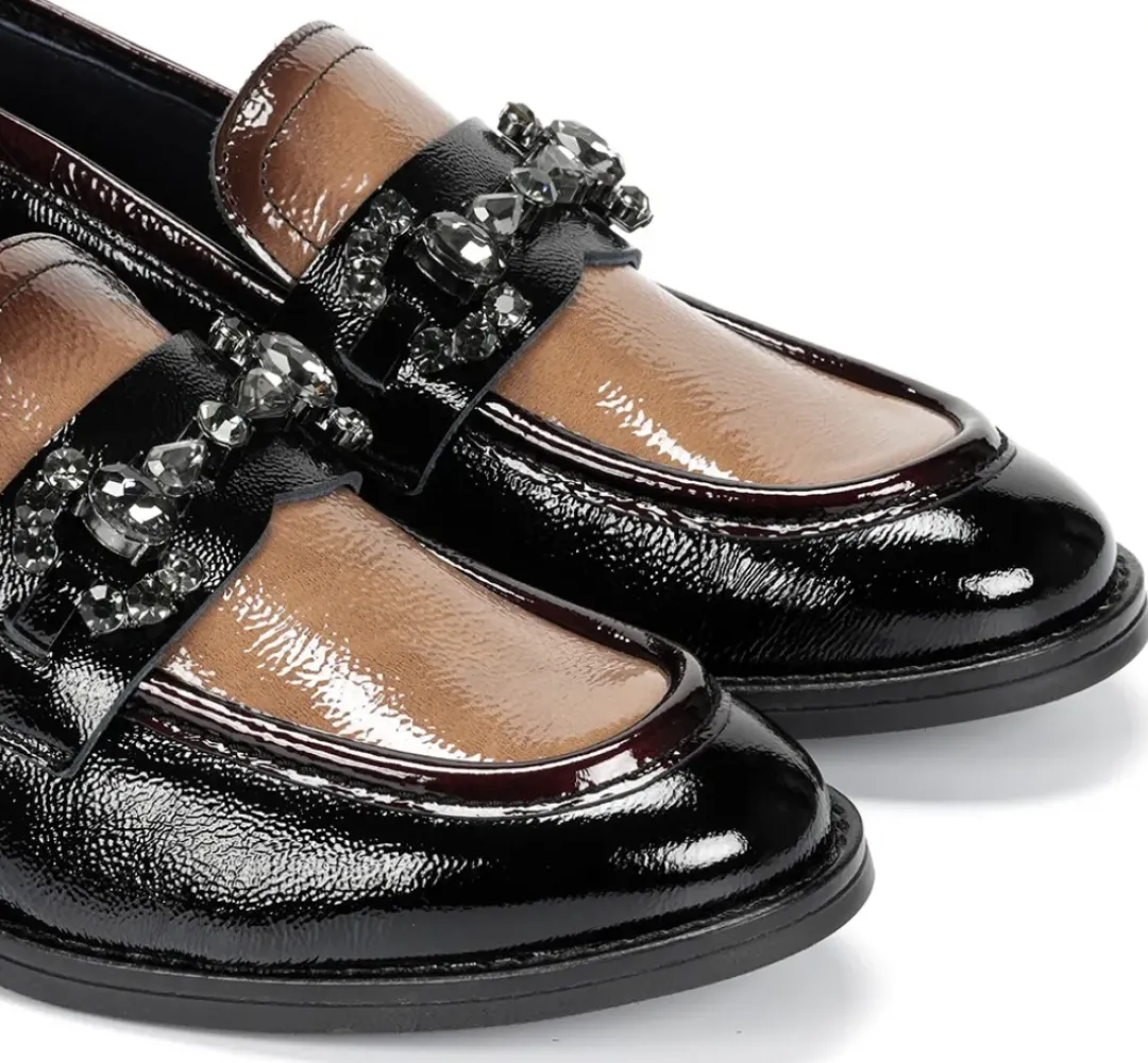 Mujer Fluchos HARVARD D9118 Mocasín Negro