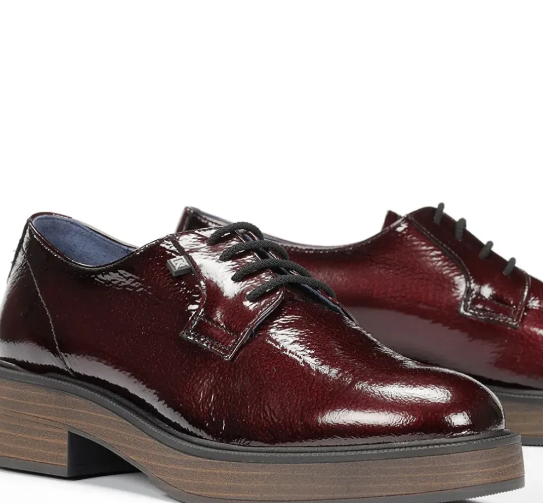 Mujer Fluchos IDALY D9387 Zapato Burdeos