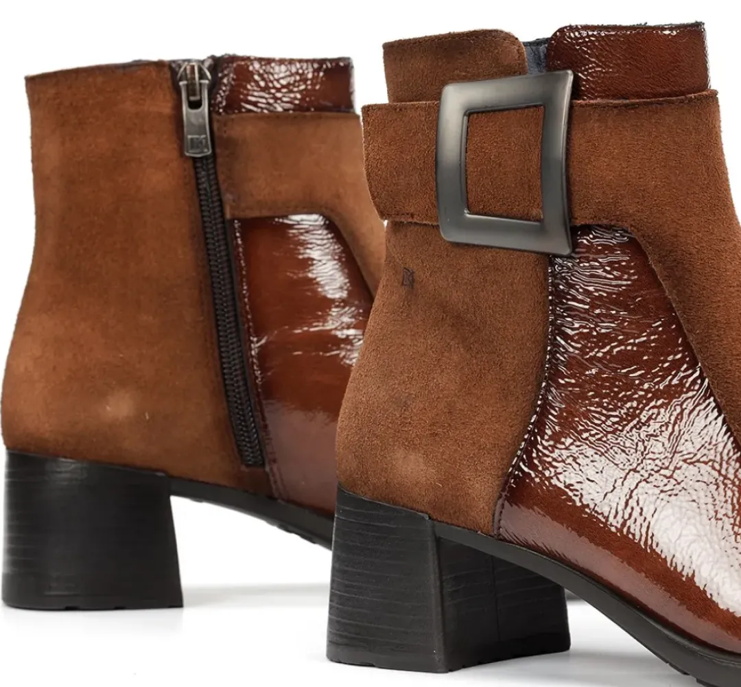 Mujer Fluchos IKIA D9199 Botín Marrón