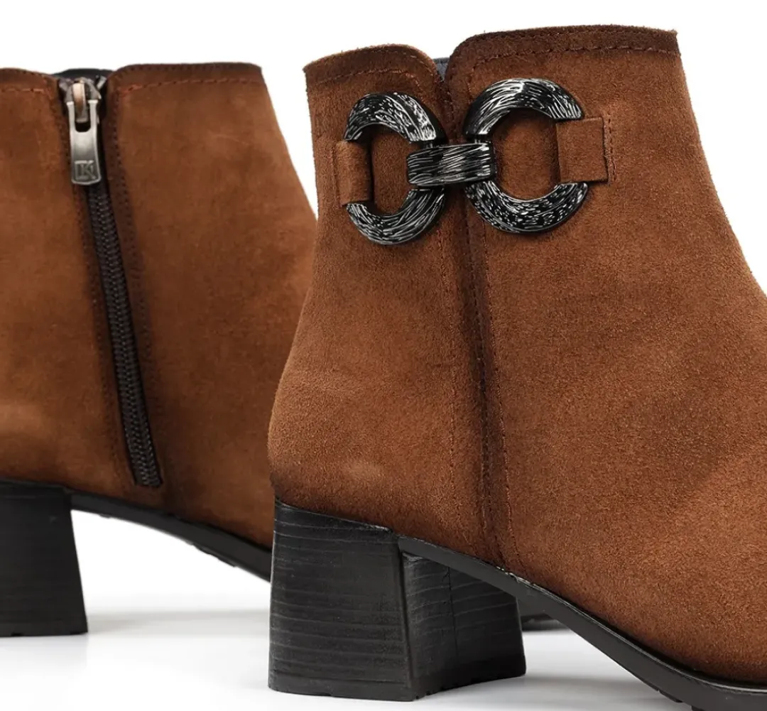 Mujer Fluchos IKIA D9200 Botín Marrón