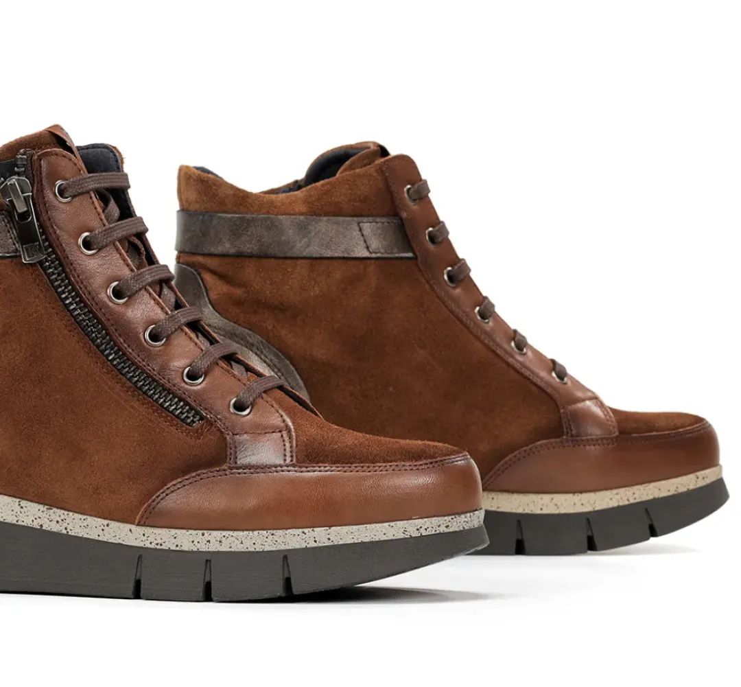 Mujer Fluchos INDIA D9329 Botín Marrón