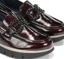 Mujer Fluchos INDIA D9325 Mocasín Burdeos