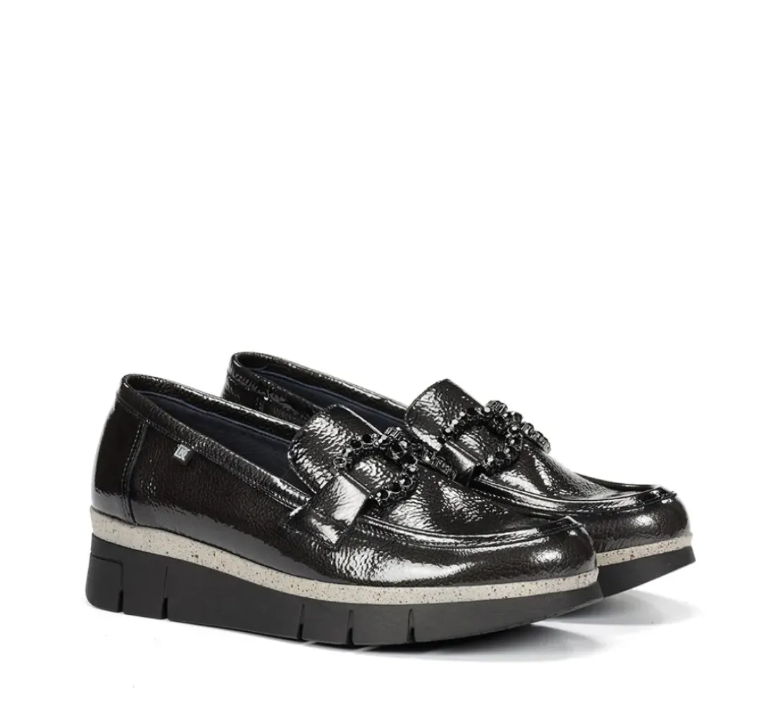 Mujer Fluchos INDIA D9325 Mocasín Gris