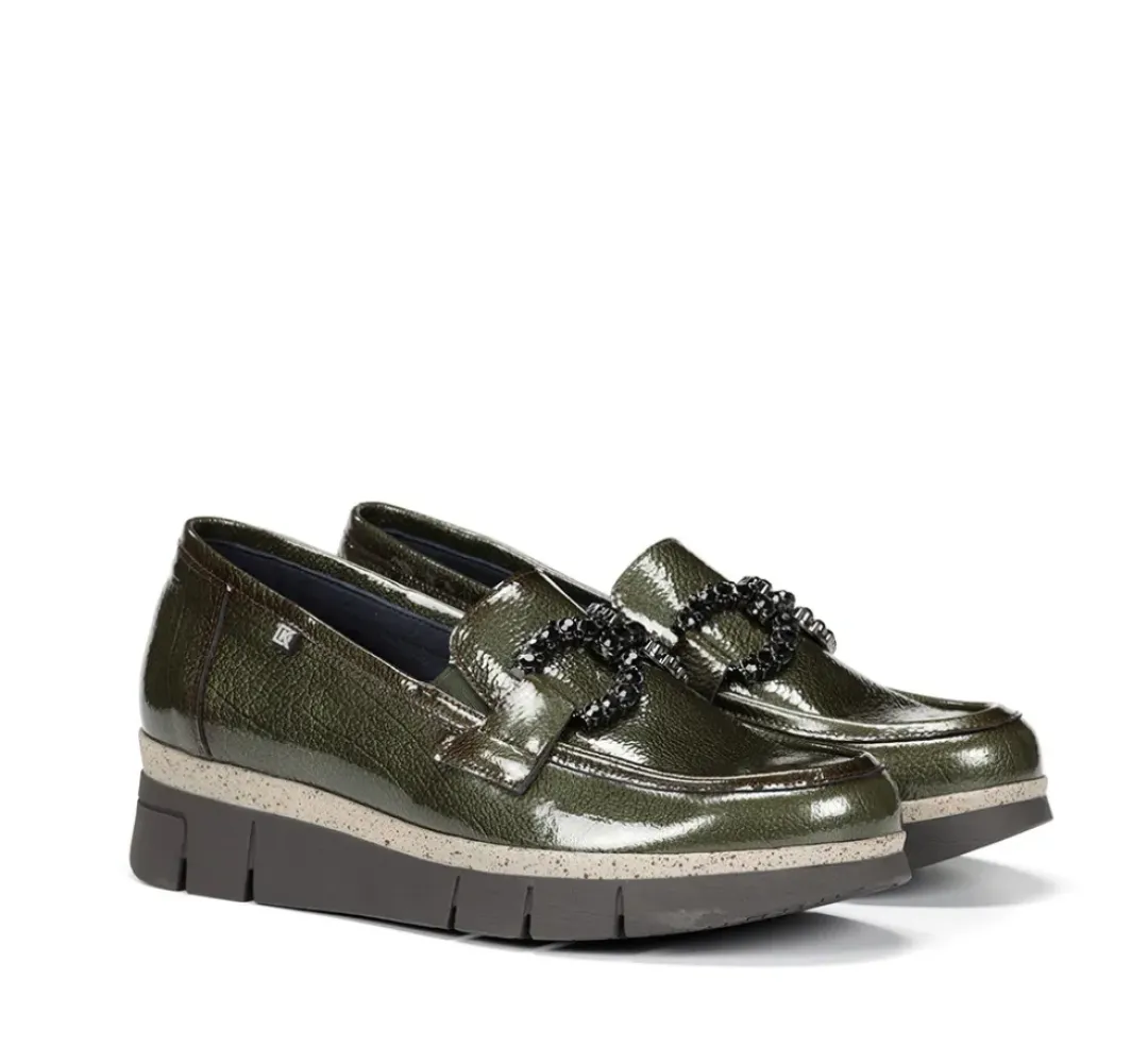 Mujer Fluchos INDIA D9325 Mocasín Verde