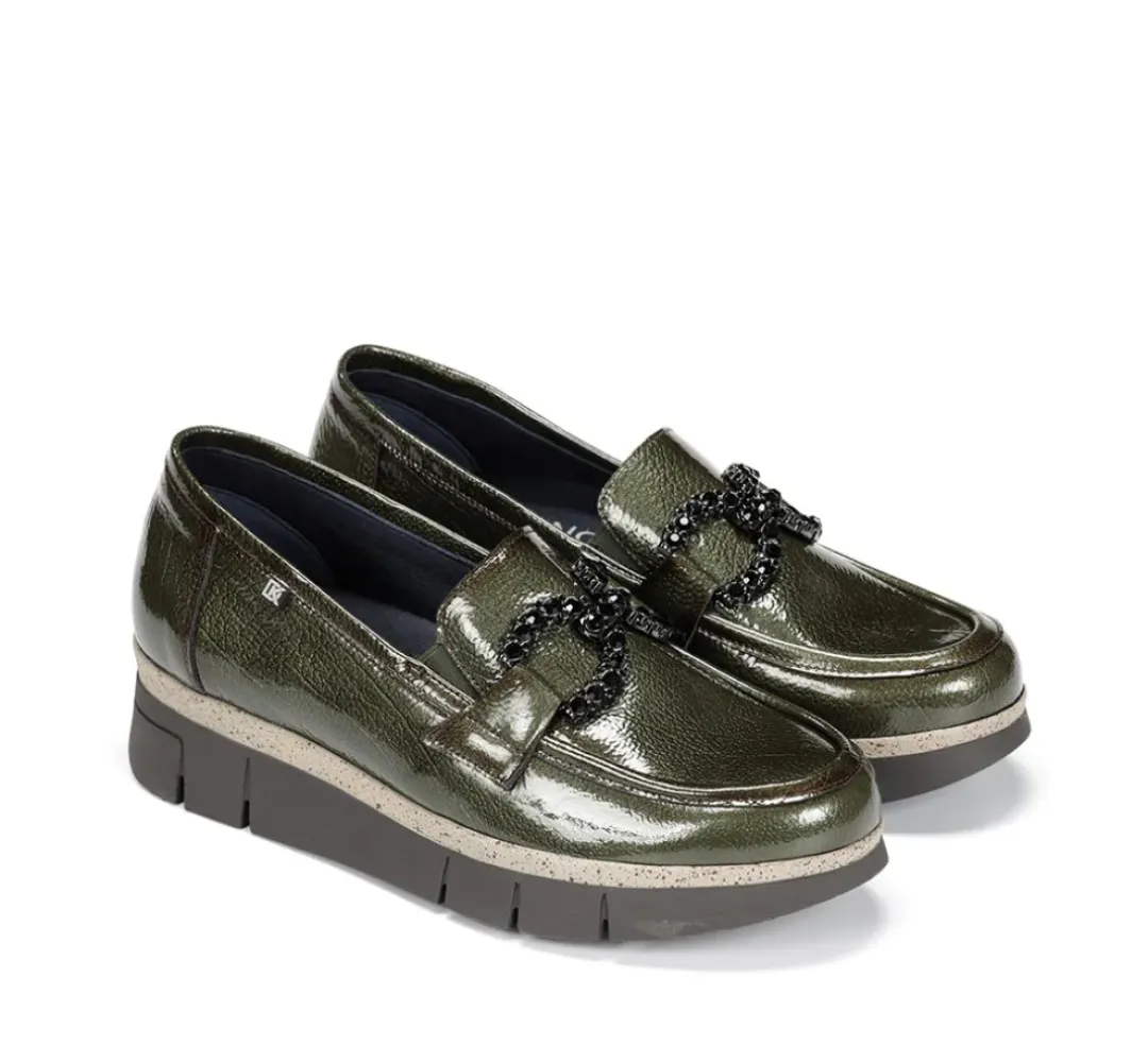 Mujer Fluchos INDIA D9325 Mocasín Verde