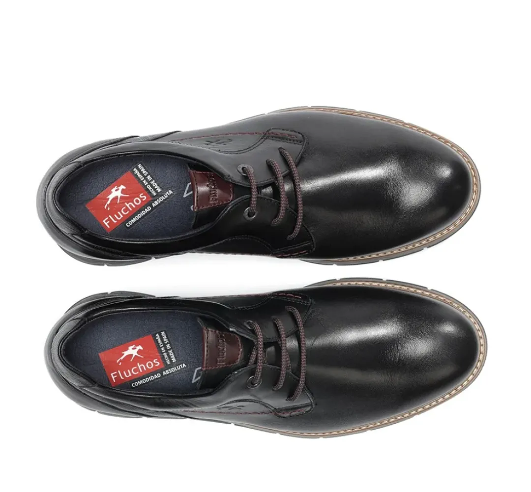 Hombre Fluchos KIRO F0974 Zapato Negro