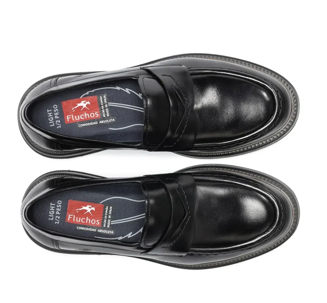 Hombre Fluchos LINCON F2058 Mocasín Negro