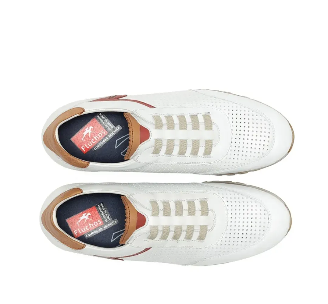 Hombre Fluchos SANDER F1189 Deportivo Blanco
