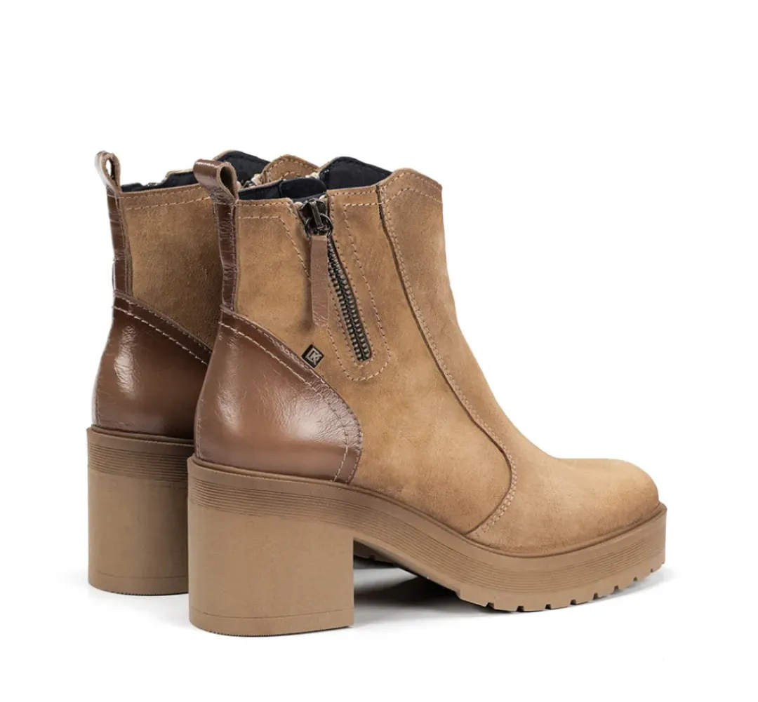 Mujer Fluchos SARAH D9353 Botín Taupe
