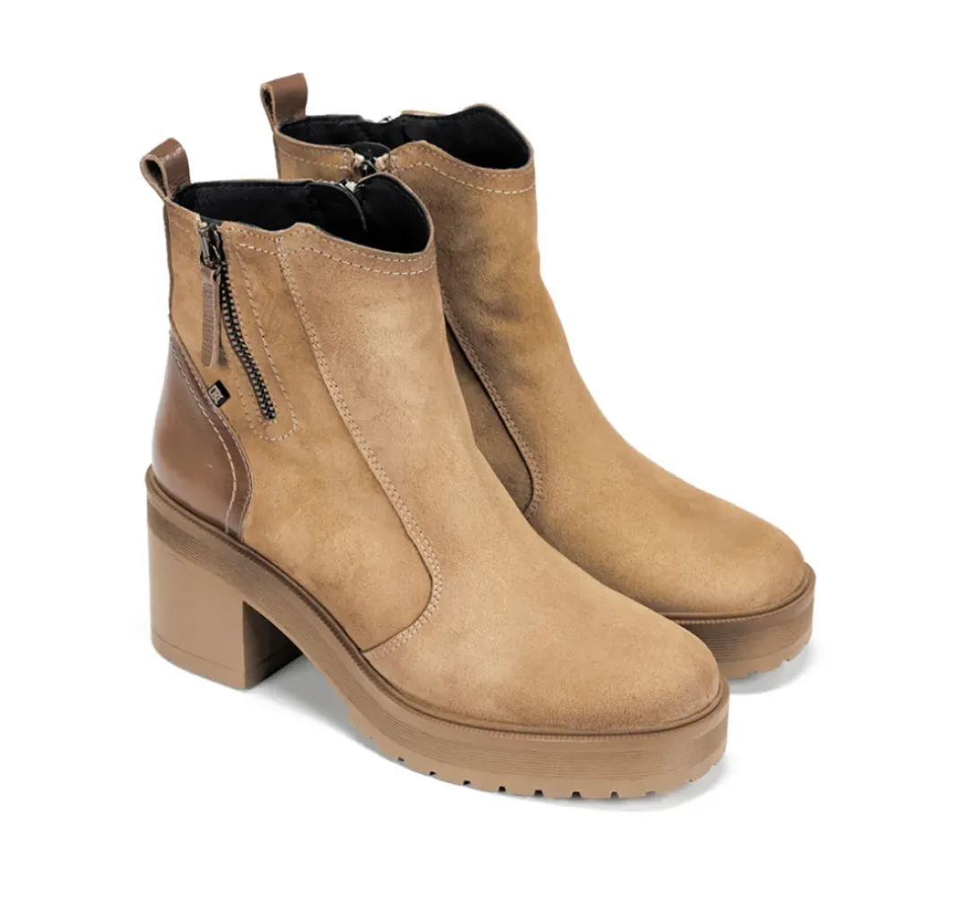 Mujer Fluchos SARAH D9353 Botín Taupe