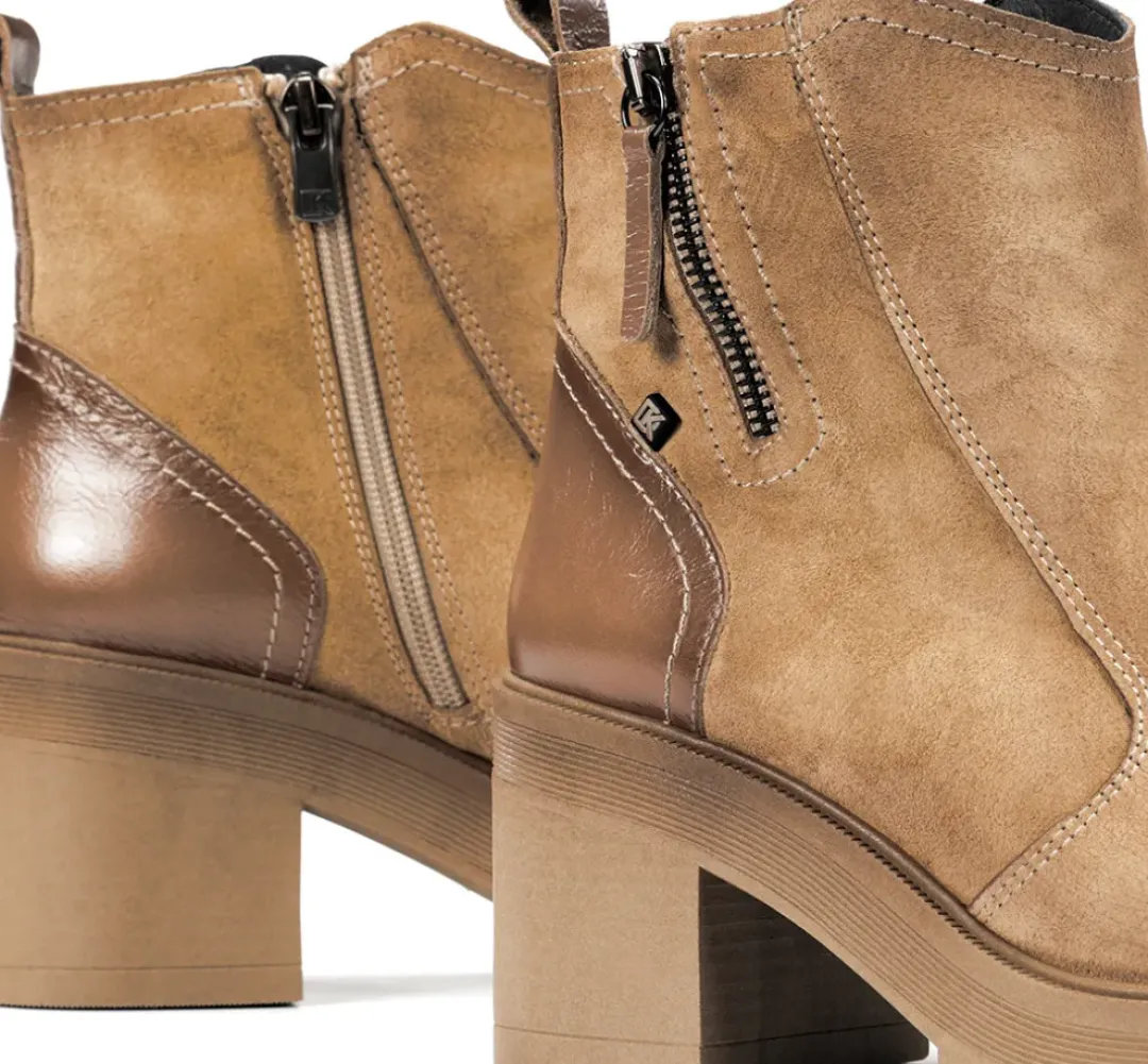 Mujer Fluchos SARAH D9353 Botín Taupe