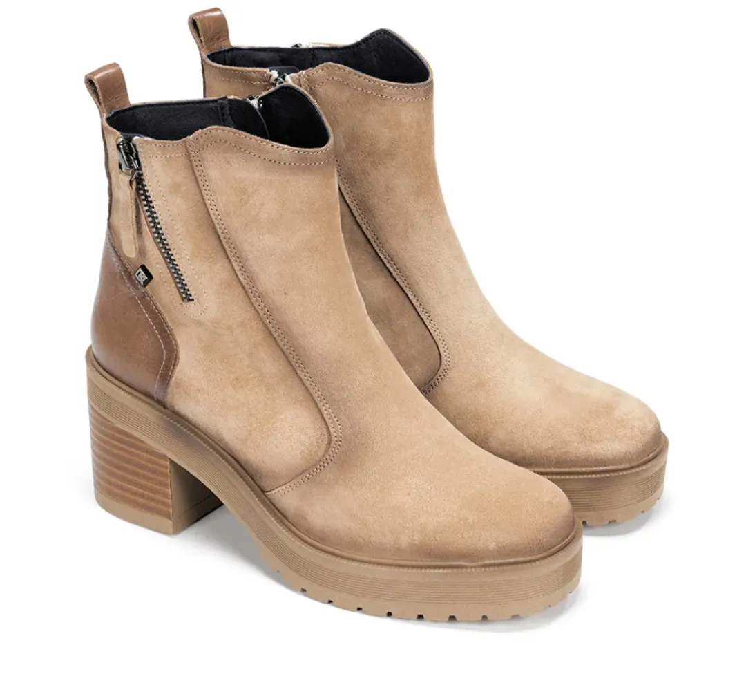 Mujer Fluchos SARAH D9353 Botín Taupe