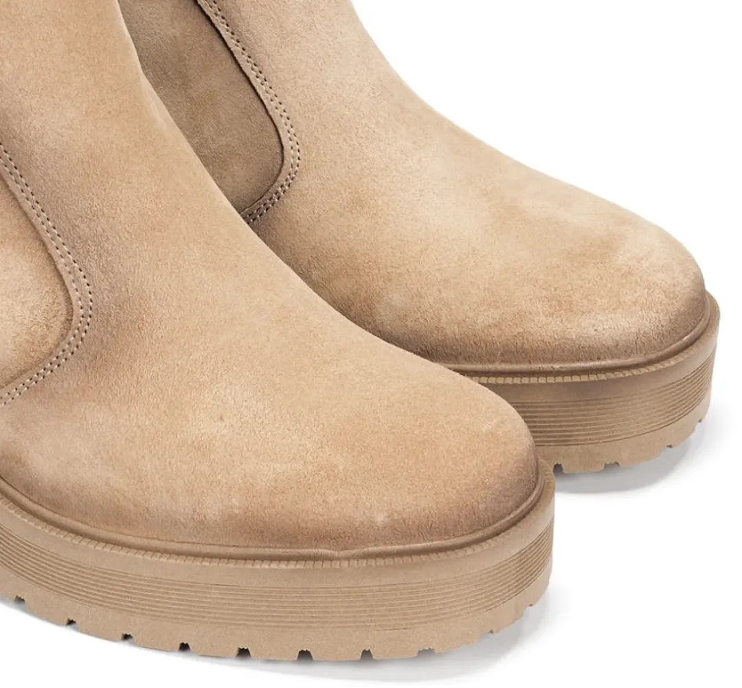 Mujer Fluchos SARAH D9353 Botín Taupe