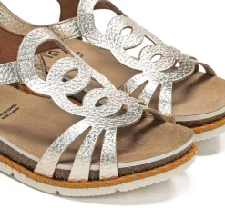 Mujer Fluchos SPORT D9322 Sandalia Dorada