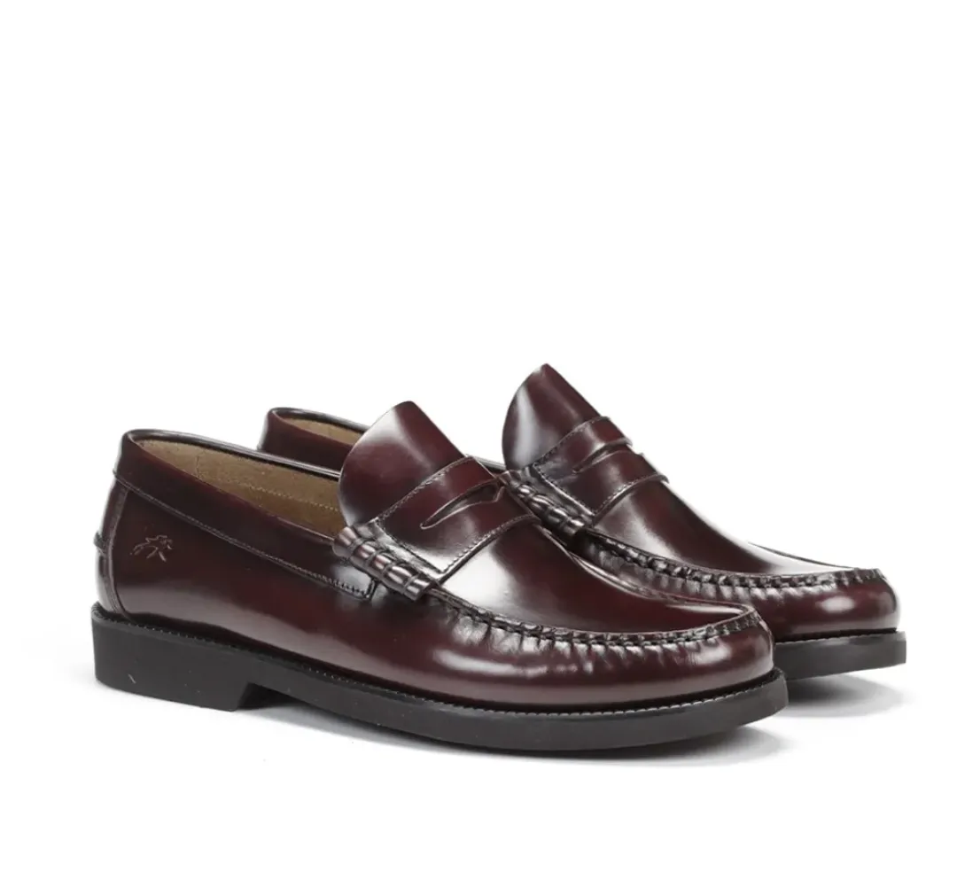 Hombre Fluchos STAMFORD F0047 Mocasín Burdeos