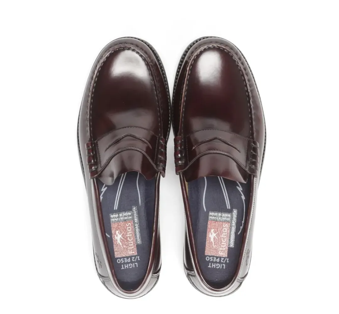 Hombre Fluchos STAMFORD F0047 Mocasín Burdeos