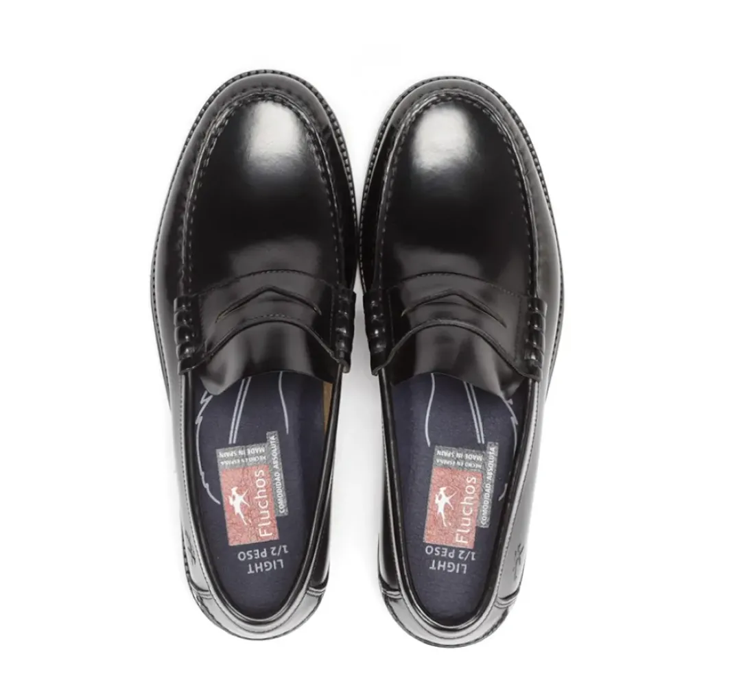Hombre Fluchos STAMFORD F0047 Mocasín Negro