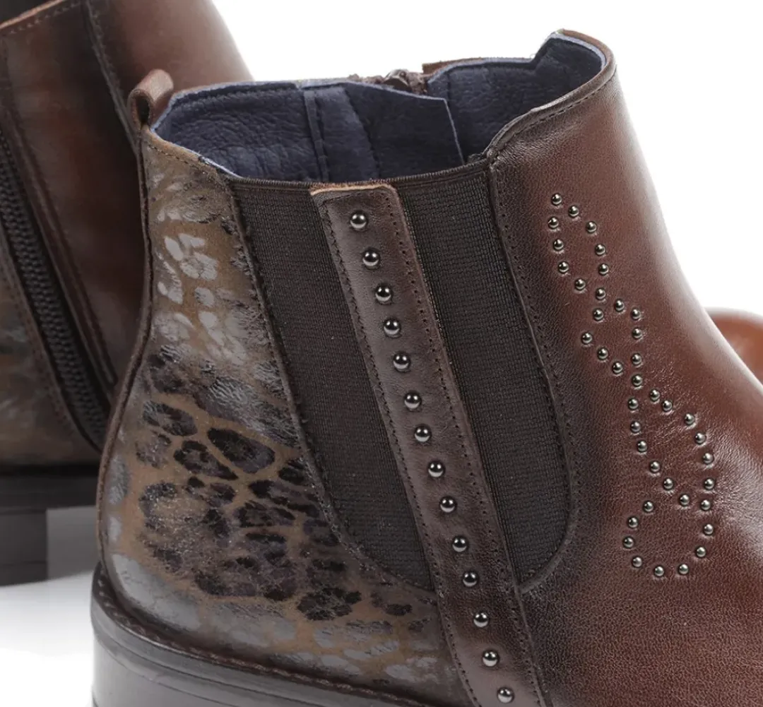 Mujer Fluchos TIERRA D8259 Botín Marrón
