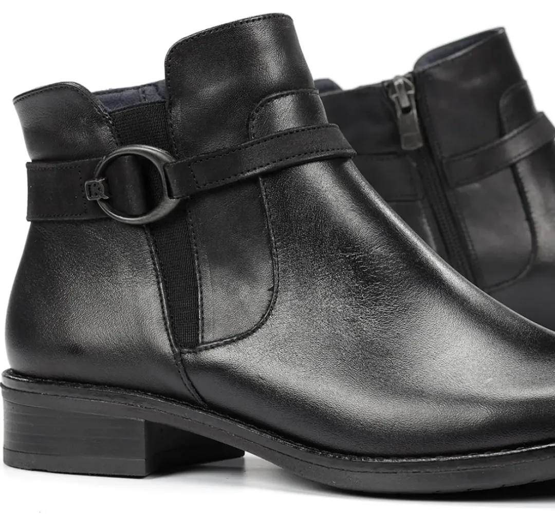 Mujer Fluchos TIERRA D8003 Botín Negro