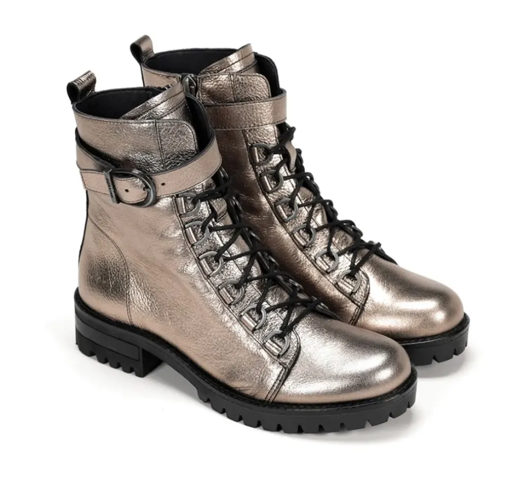Mujer Fluchos WALKING D8837 Botín Plata